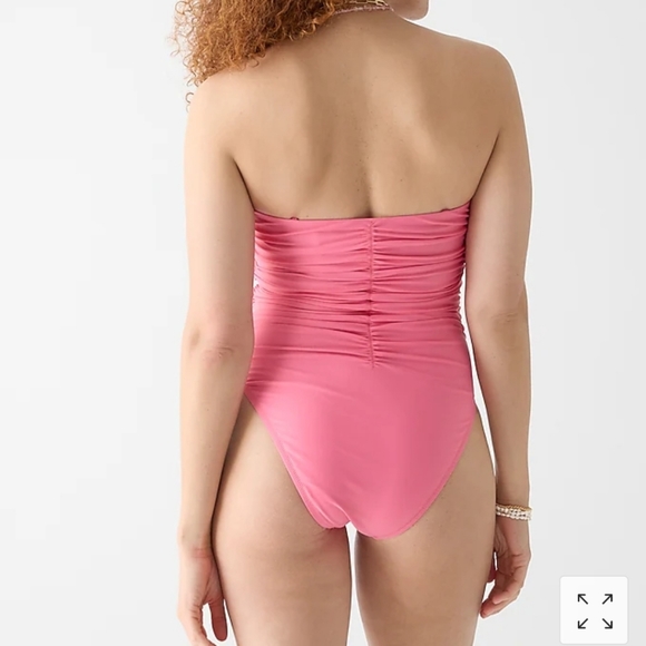 NWT J. Crew Ruched Sweetheart One-Piece Swimsuit size 20 - Picture 4 of 14